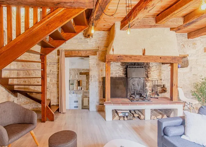 Maison En Pierres Au Coeur Du Village Medieval De Ferienhaus Villeneuve-dʼAveyron